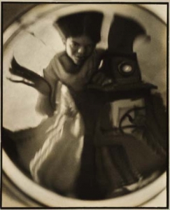 Virna Haffer, Self Portrait, 1929. Gelatin silver print with added pigmentation, 11 1/2 x 9 1/4 inches. Private Collection.