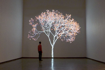 Jennifer Steinkamp, Mike Kelley, 2007-12. Digital video projection, dimensions variable. Courtesy of the artist.