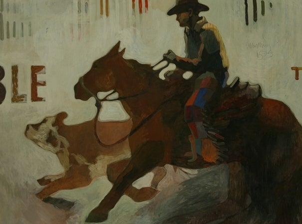 Image credit: William Cumming (1917-2000), Kay Gee Doc, 1973. Tempera on board, 48 í— 52 ½ inches. Tacoma Art Museum, Gift of JP Morgan Chase, 2009.19.1.