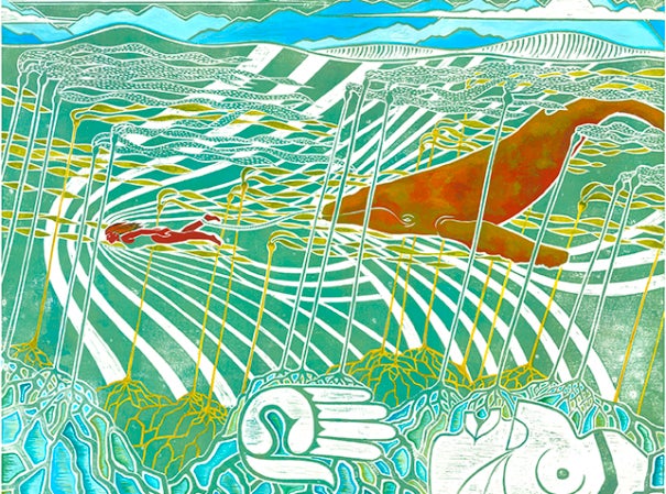 Marika Swan (b. 1982), Nuu-chah-nulth, Tla-o-qui-aht First Nation, Becoming Worthyâ€”State I, 2016. Digital print, 28â…œ í— 32 ½ inches. Courtesy of Stonington Gallery.