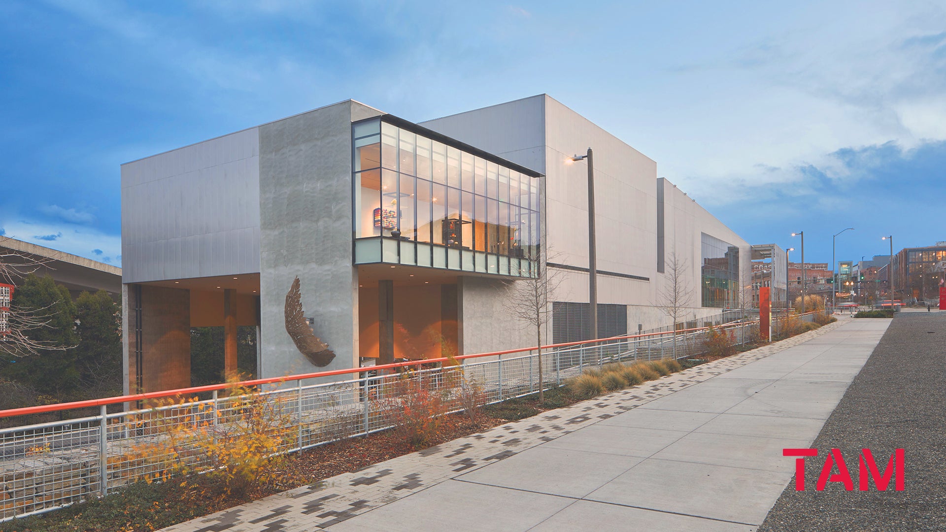 Exterior view of Tacoma Art Museum's Benaroya Wing.