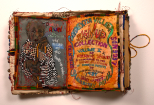 Photo of Aminah Robinson's work, "Poindexter Village Ragmud"