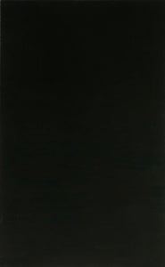 Image of a painting in dark blue/black by artist Molly Vidor titled "Prussian Blue."