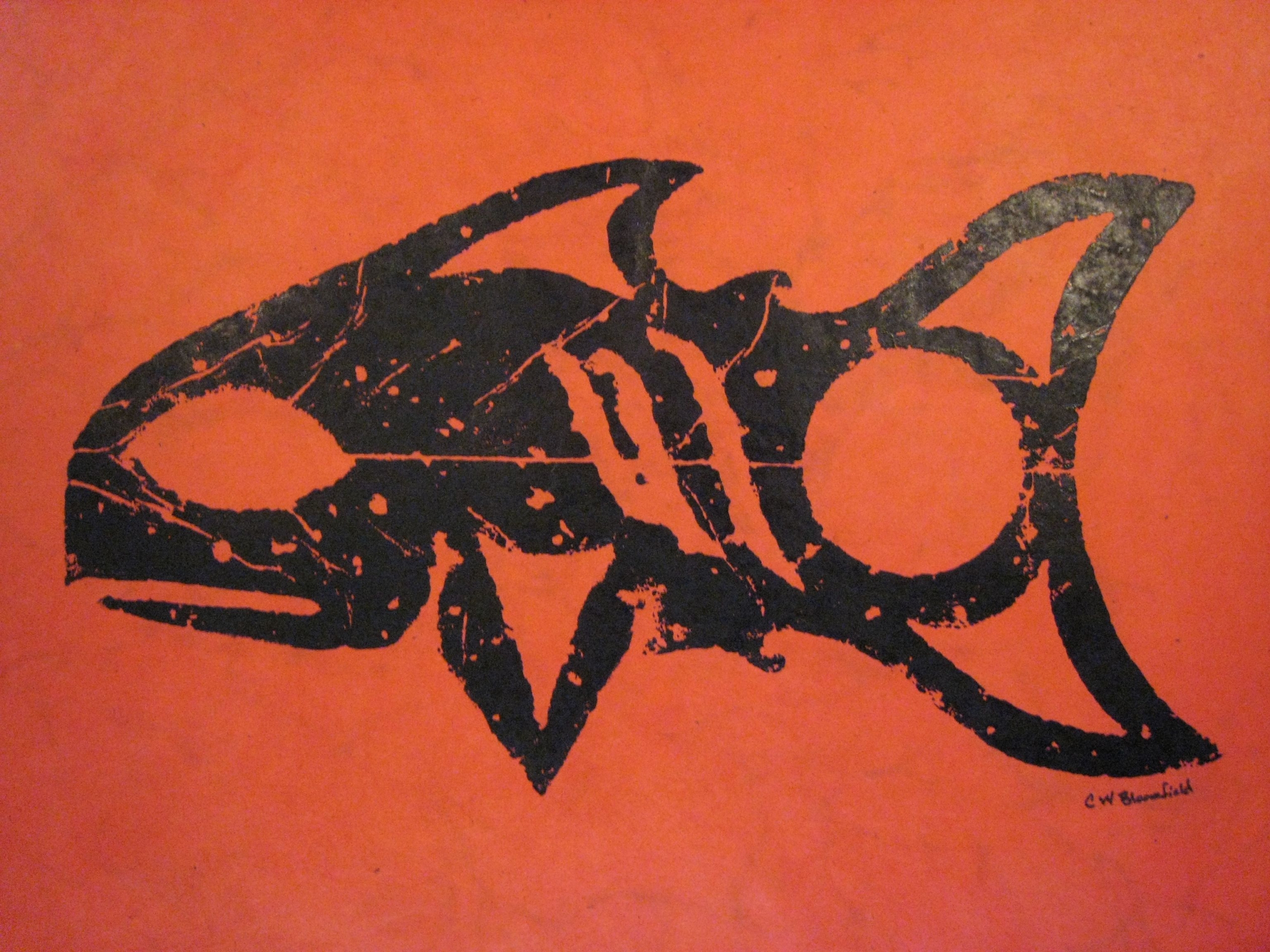 Print piece by artist Charles W. Bloomfield