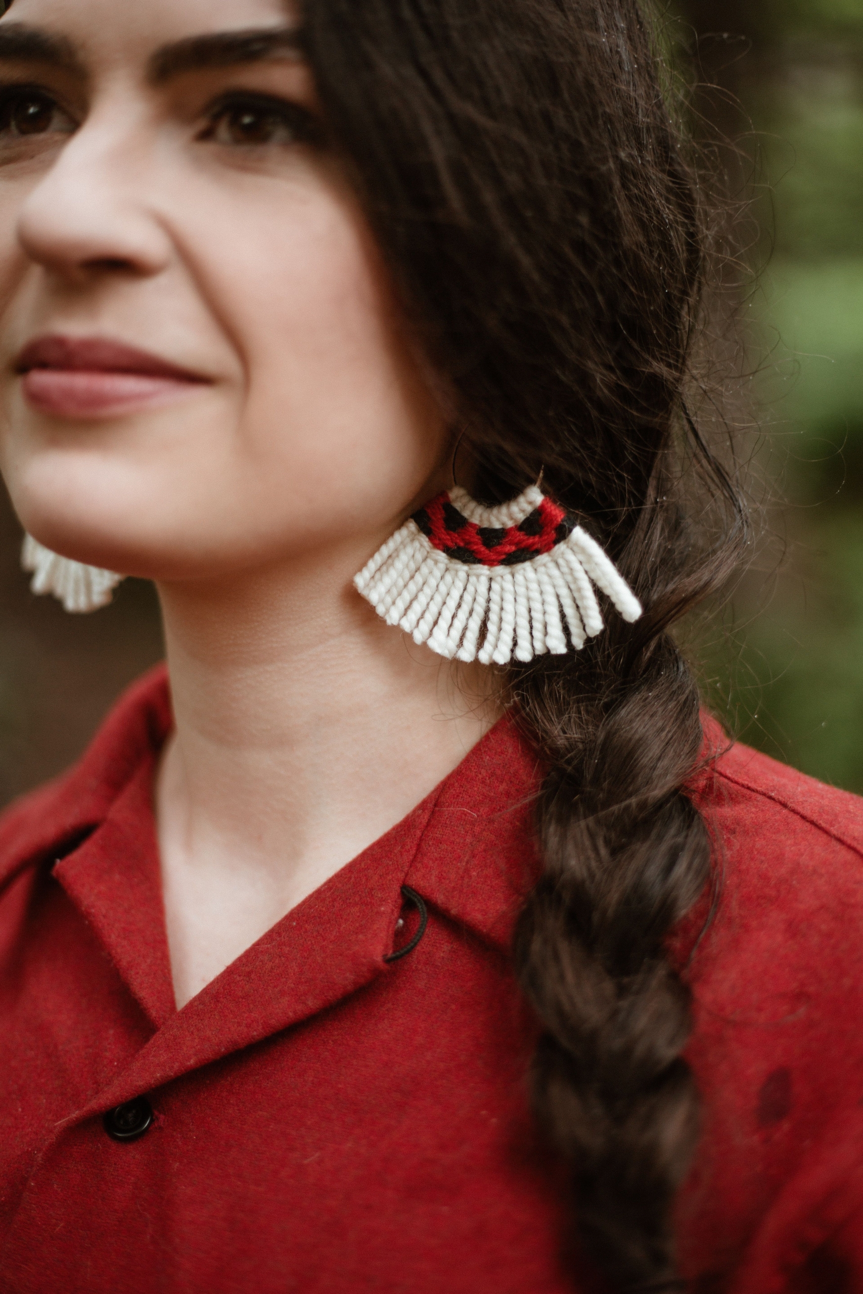 Color photo of jewelry work by Tlingit artist Lily Hope