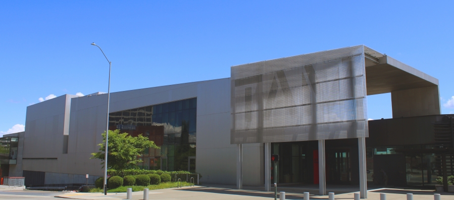 Photo of Tacoma Art Museum during the day as seen from Pacific Ave.