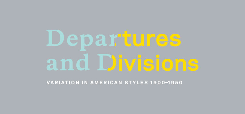 Departures & Divisions exhibition logo