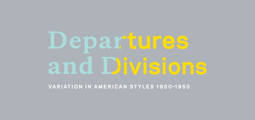 Departures & Divisions exhibition logo