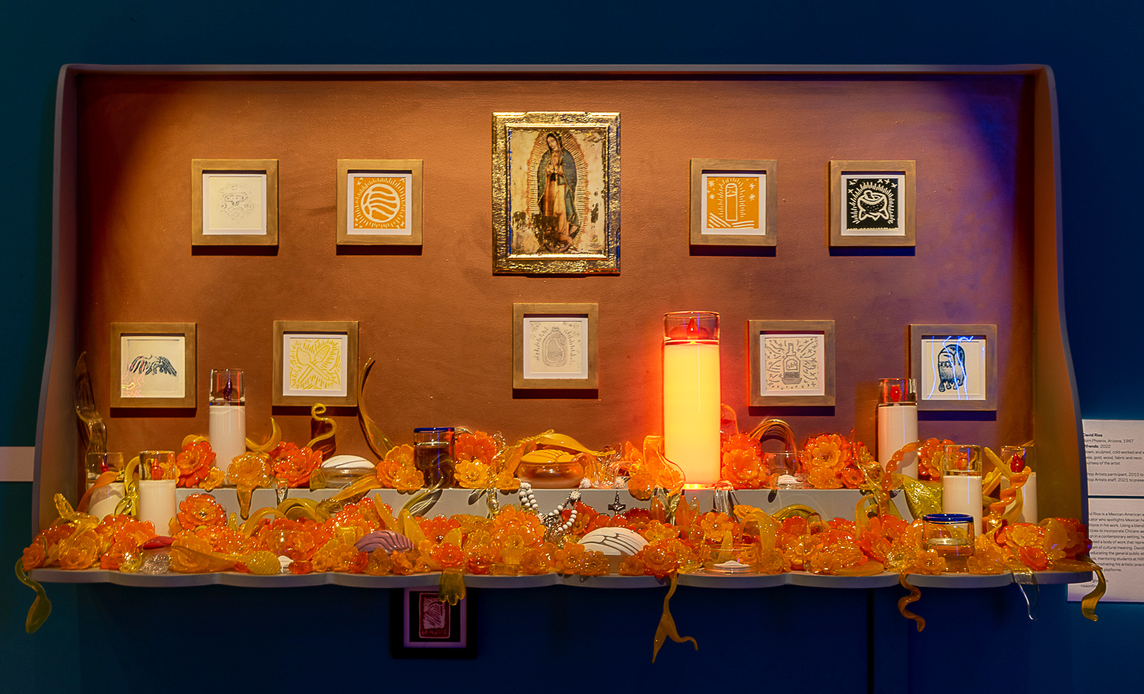 Color photograph of "Ofrenda" by artist David Rios.