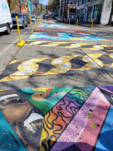 Color photo of Black Lives Matter Mural in Capitol Hill Seattle, WA.