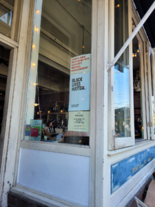 Color photo of restaurant storefront in Capitol Hill, Seattle, WA.