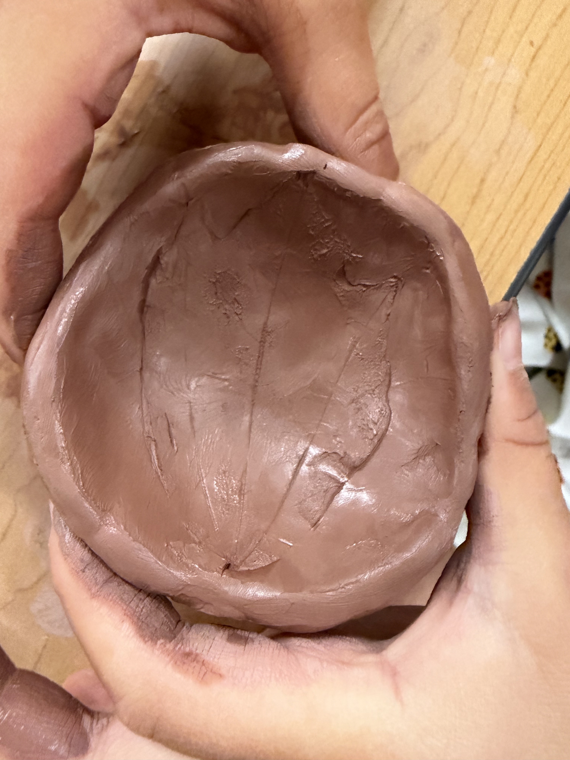 Completed pinch pot