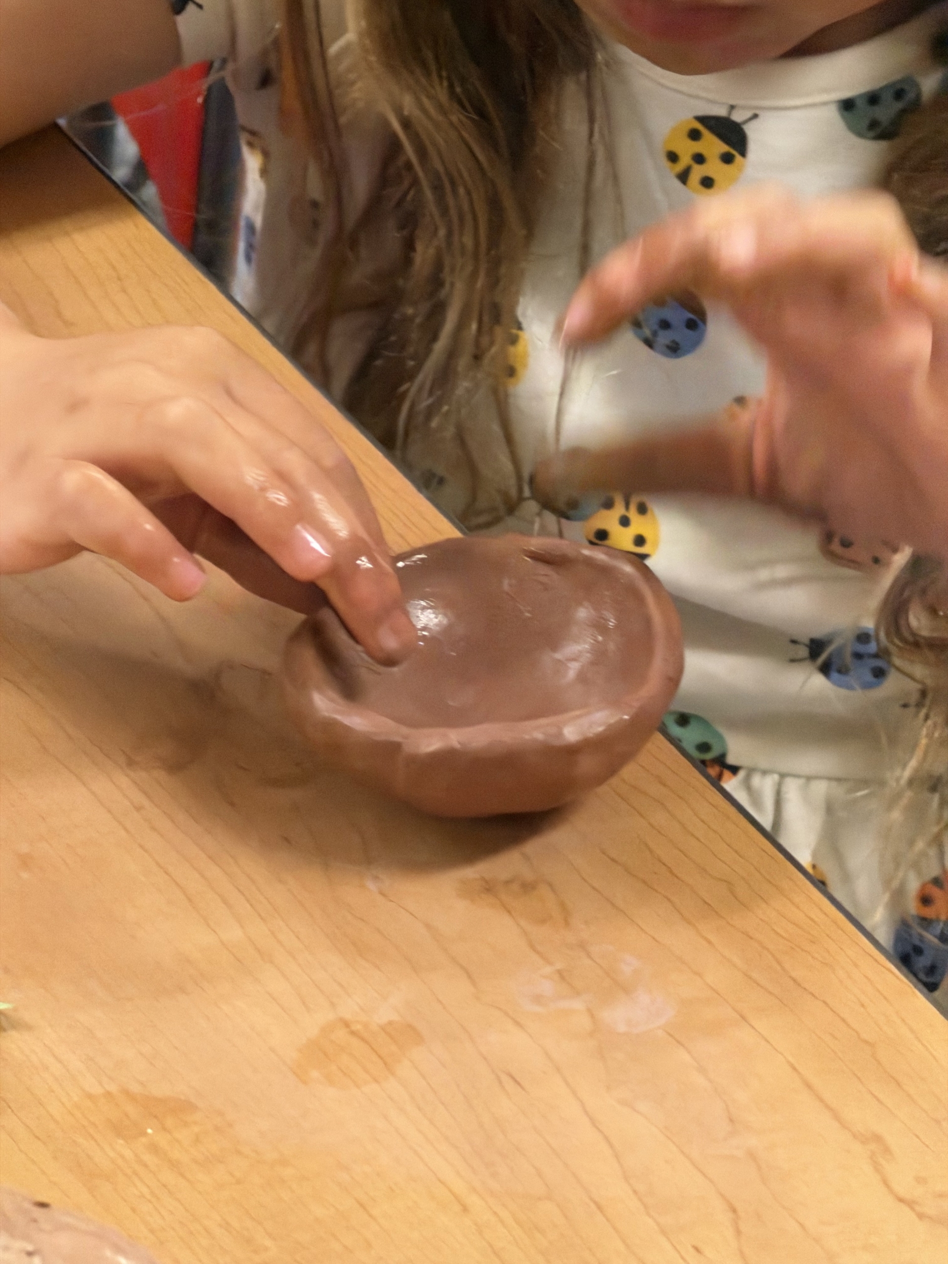 Air dry clay pinch pots